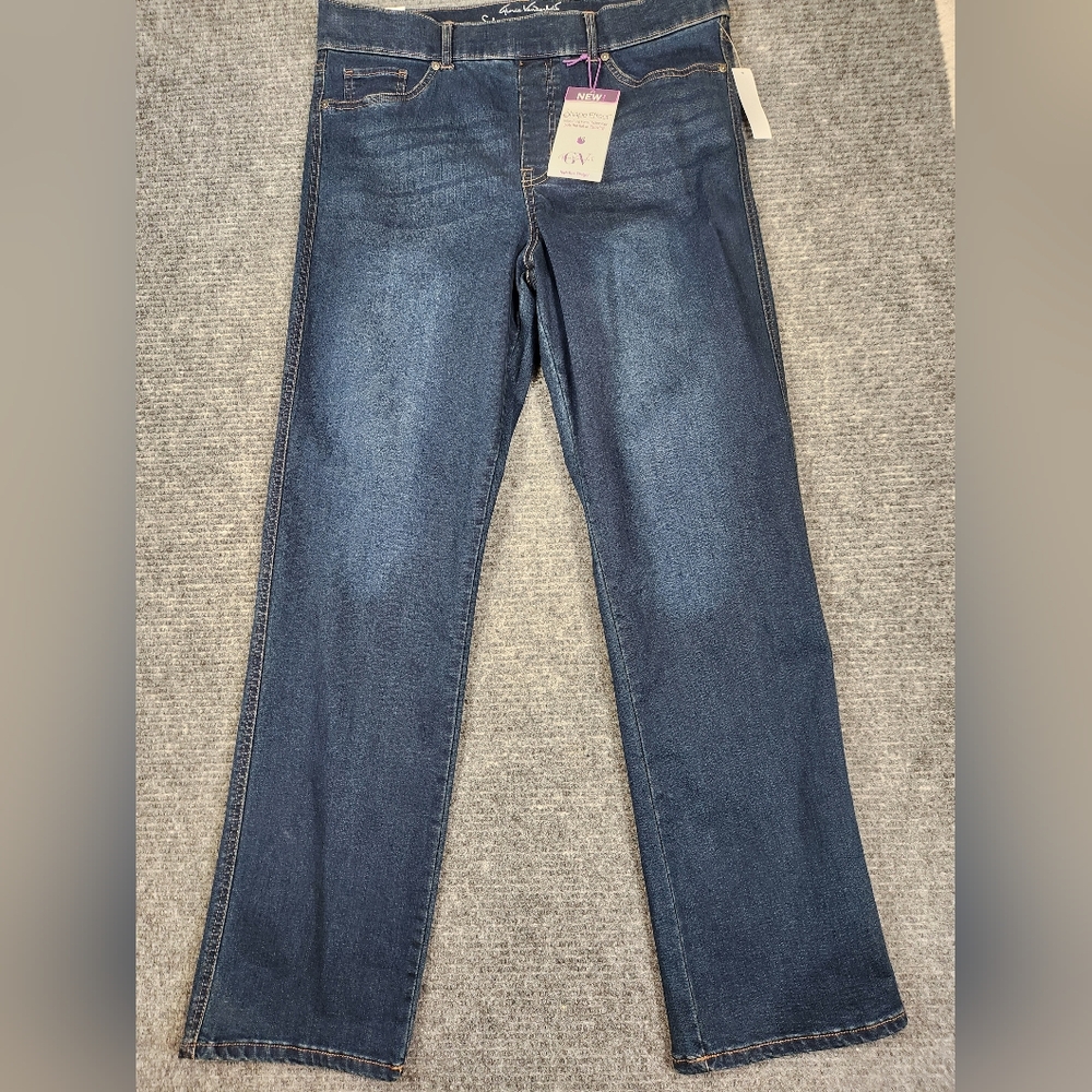 Gloria Vanderbilt Shape Effect High Rise Straight Leg Jeans Kansas Plus 16 NWT